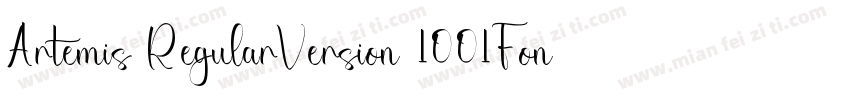Artemis RegularVersion 1001Fontse字体转换